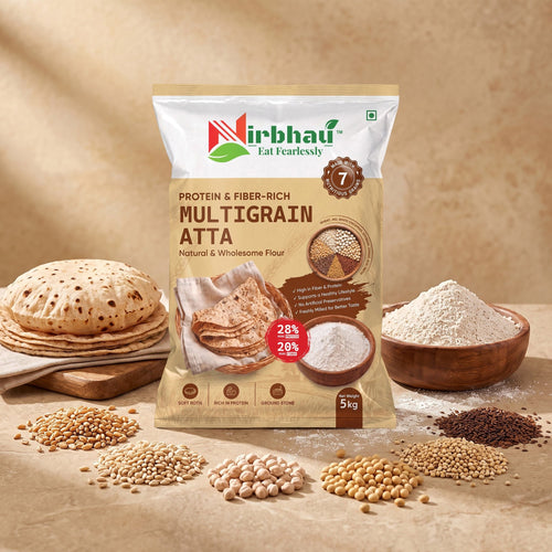 Nirbhau Multigrain Atta – 7 Grain Protein & Fiber Rich