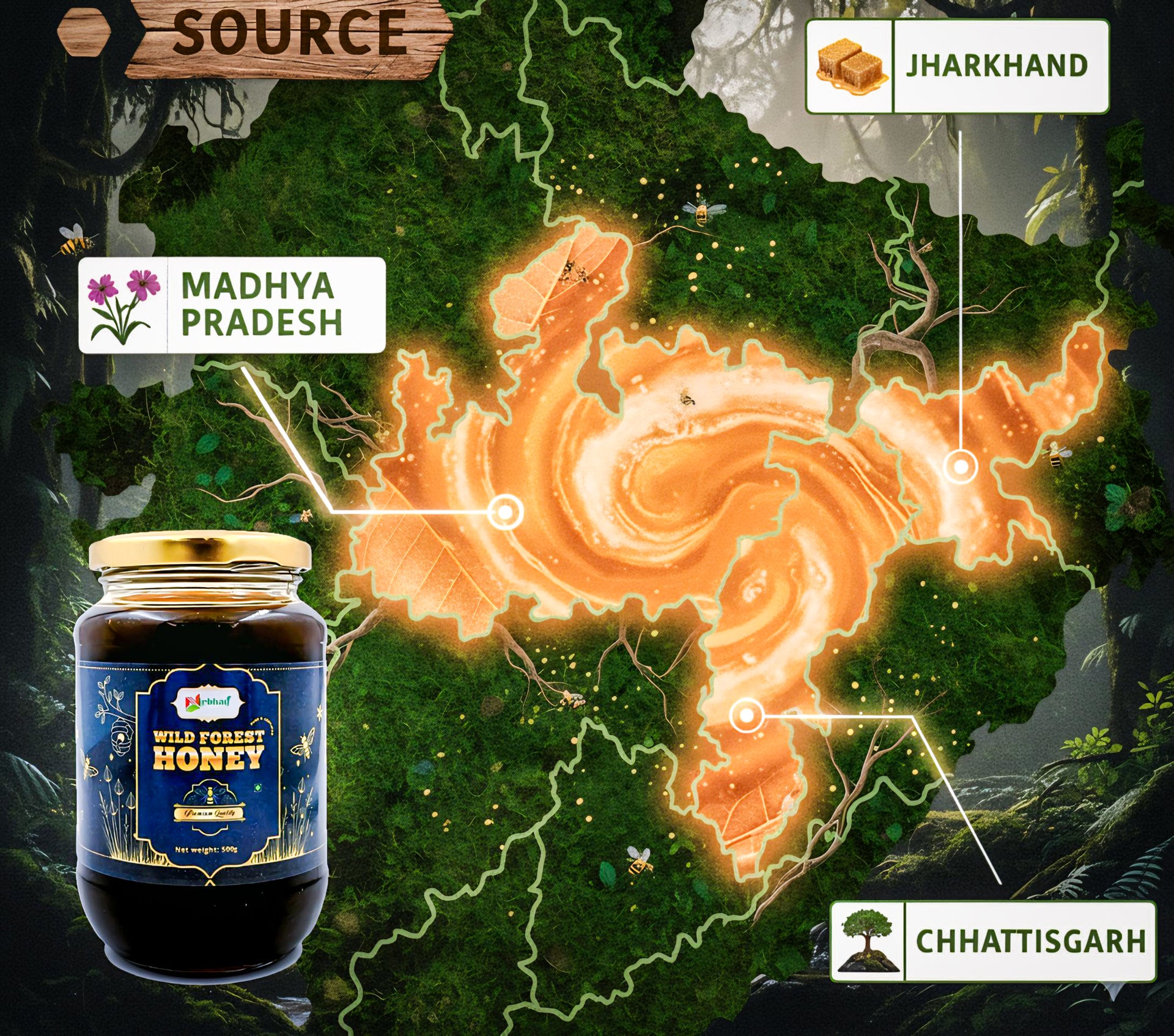 Nirbhau Wild Forest Honey