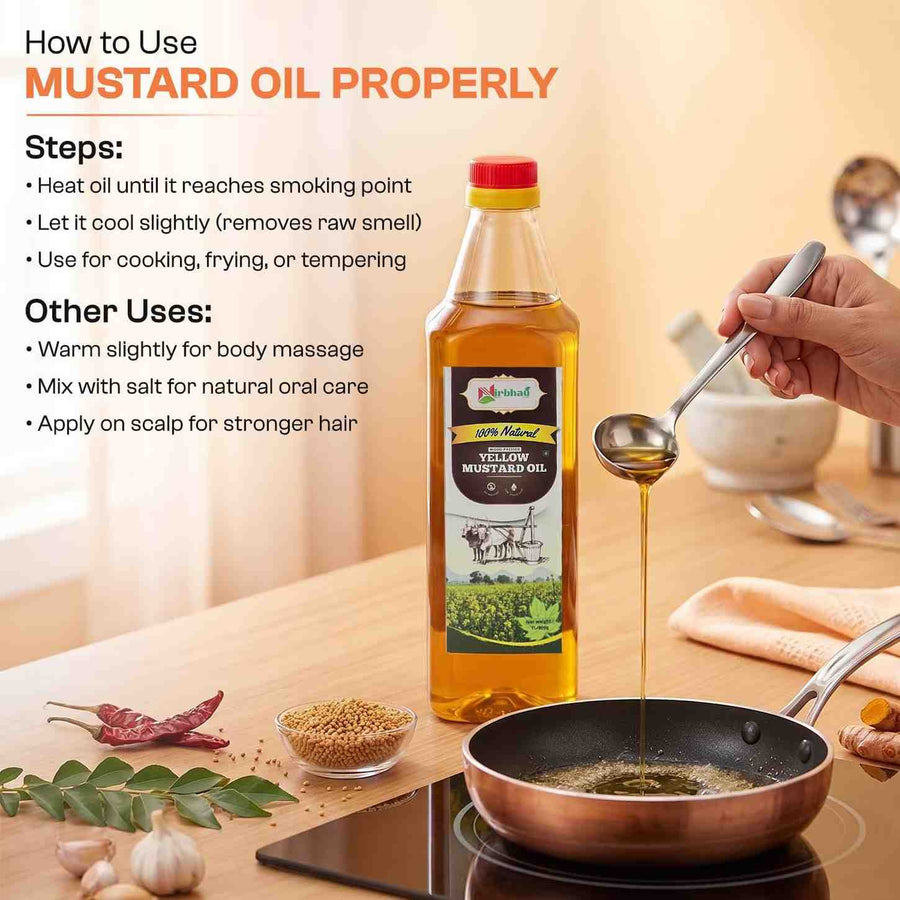 Yellow Mustard Oil - Nirbhau Farms