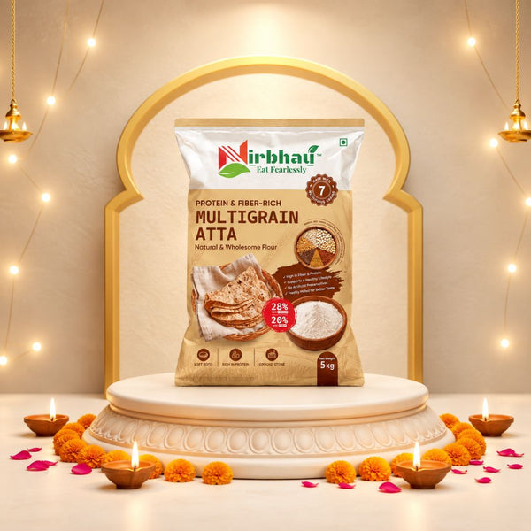 Nirbhau Multigrain Atta – 7 Grain Protein & Fiber Rich - Nirbhau Foods