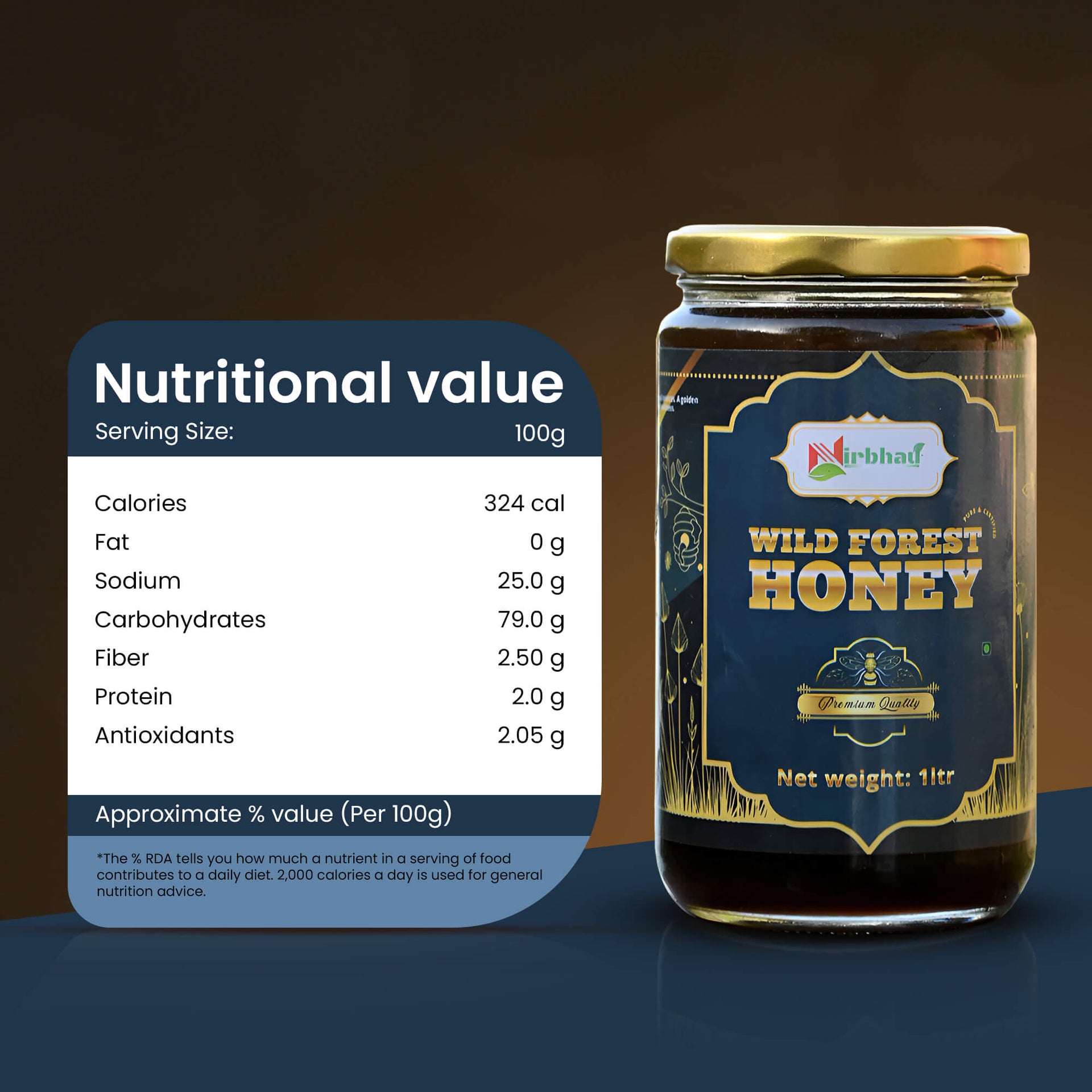 Nirbhau Wild Forest Honey - Nirbhau Farms