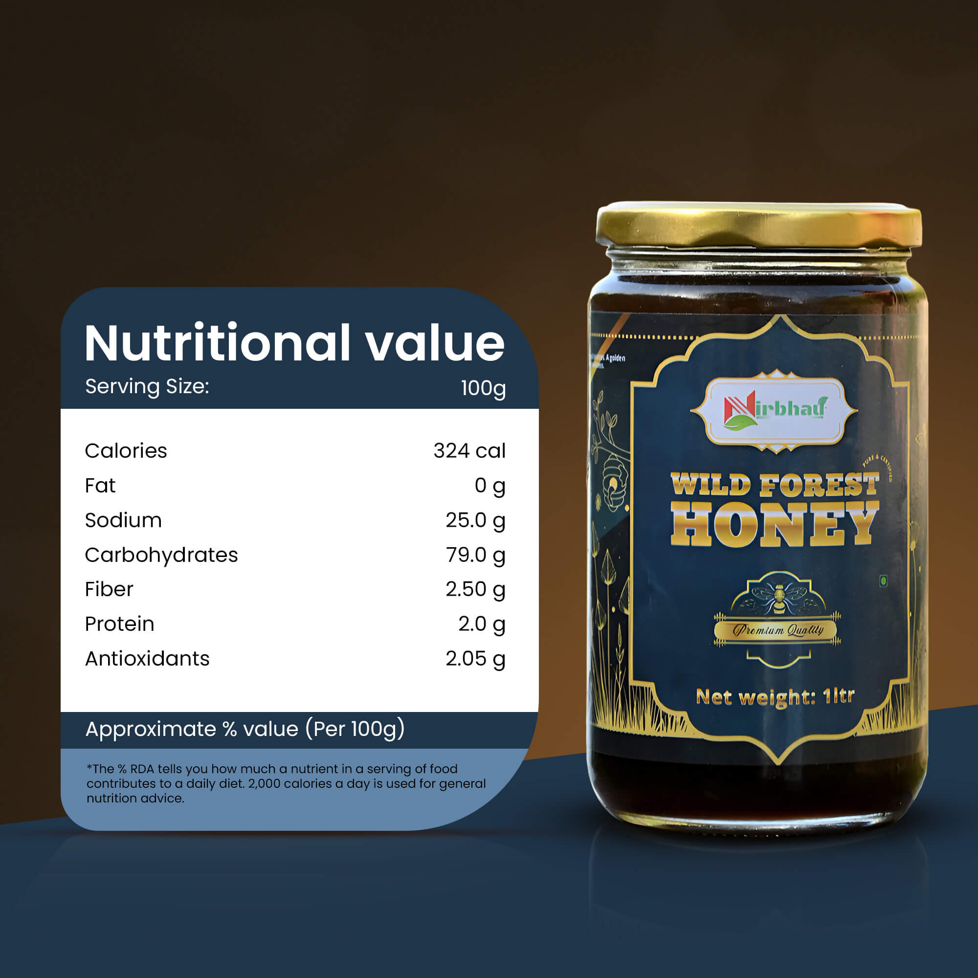 Nirbhau Wild Forest Honey - Nirbhau Farms