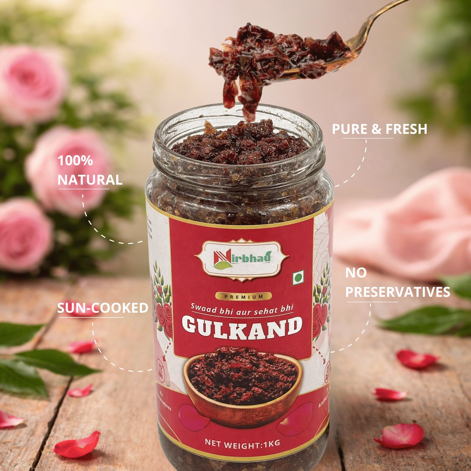 Premium Gulkand - Nirbhau Farms