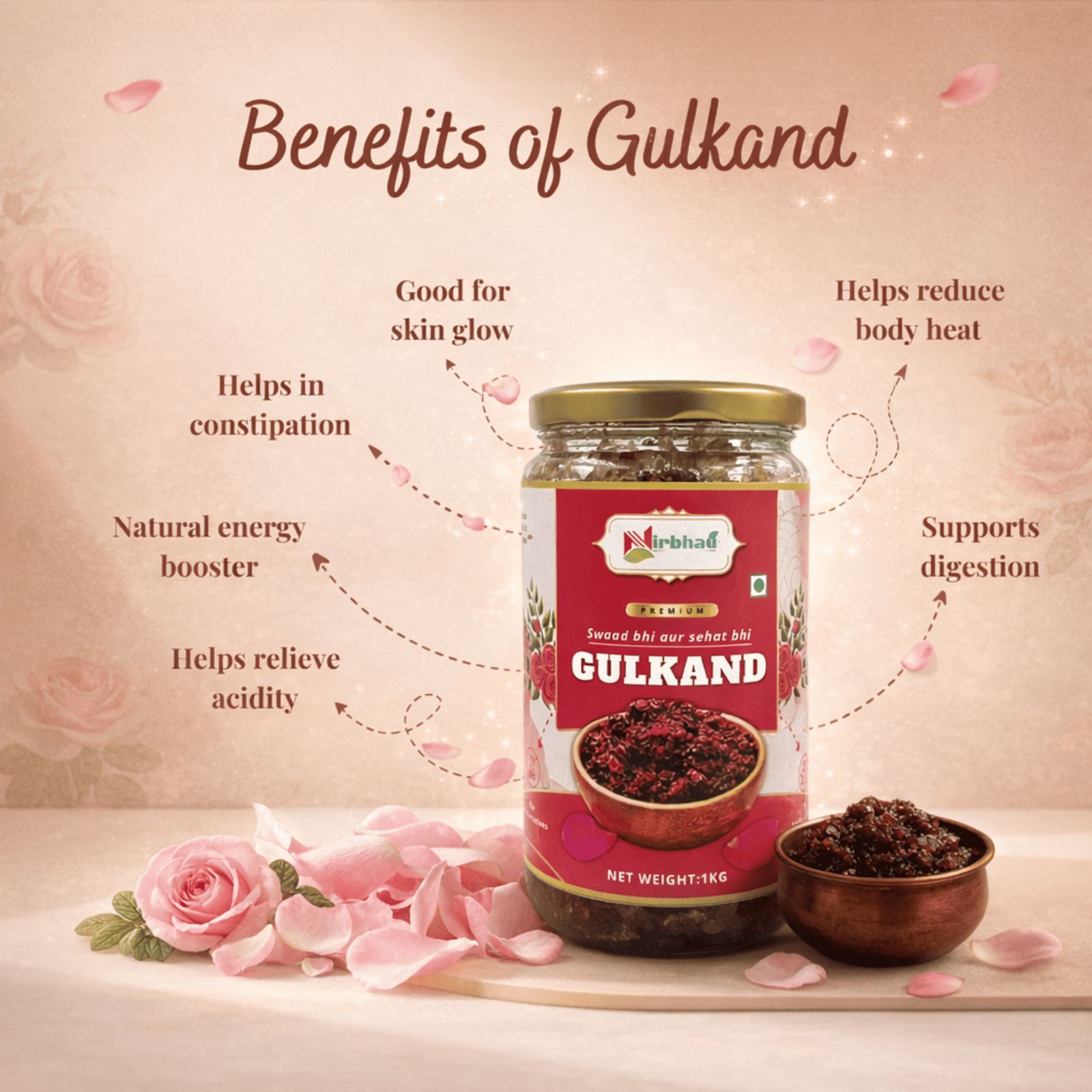 Premium Gulkand - Nirbhau Farms