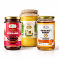 1L A2 Desi Cow Ghee + 1kg Gulkand + 1kg Organic Honey - Nirbhau Foods
