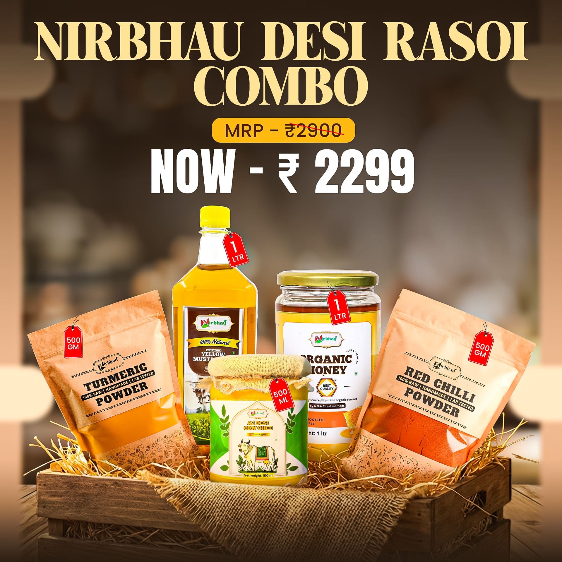 Nirbhau Desi Rasoi Combo - Nirbhau Farms